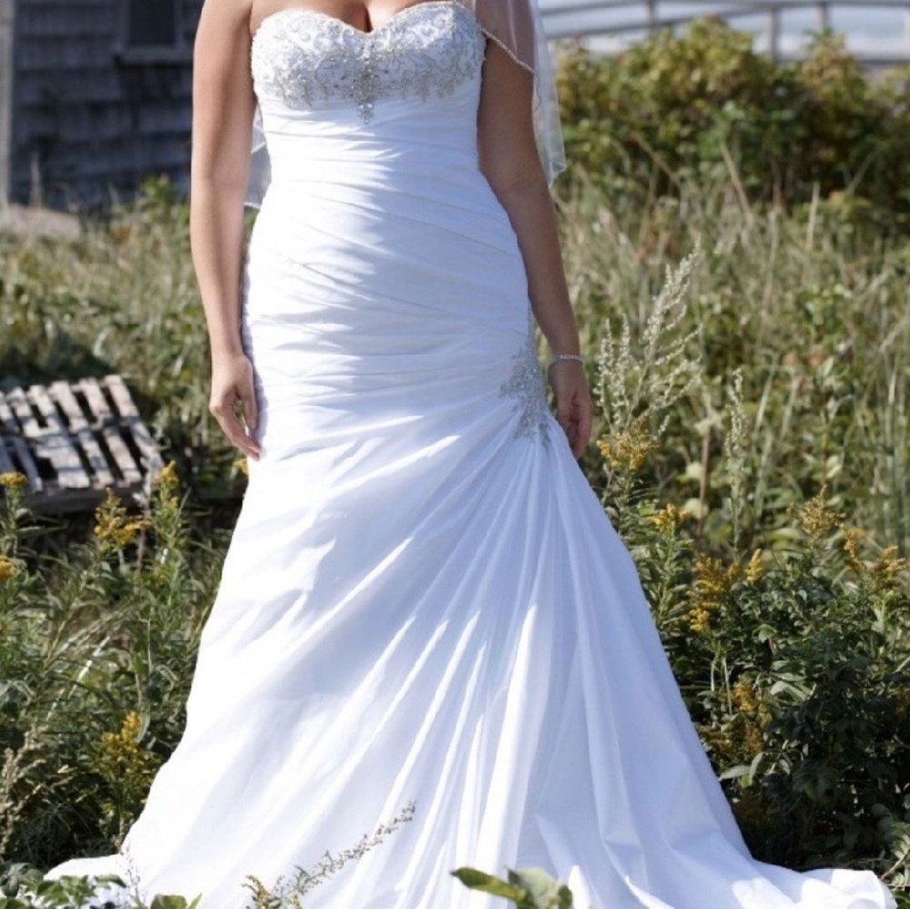David's Bridal Trumpet Wedding Dress